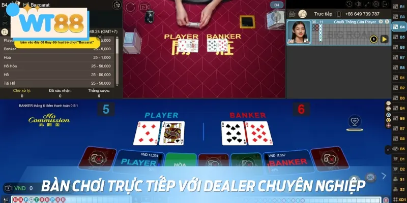 Các bàn cược tại đây đều được dealer chuyên nghiệp chỉ dẫn tận tình