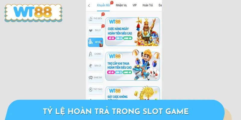 Nhà cái quy định rõ về tỷ lệ hoàn trả trong từng game