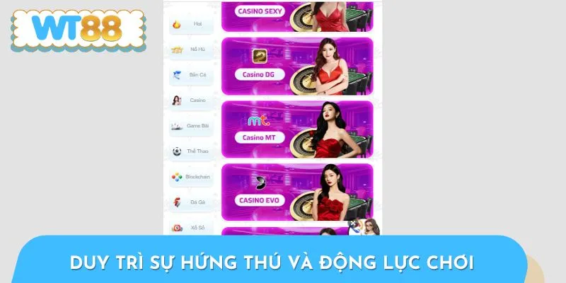 Ưu đãi nạp lại giúp duy trì sự hứng thú cho cộng đồng bet thủ