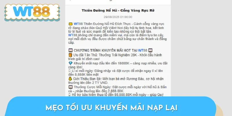 Bí kíp hưởng trọn ưu đãi nạp lại dành cho hội viên
