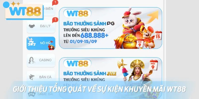 Giới thiệu tổng quát về sự kiện khuyến mãi WT88